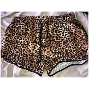 Cheetah print booty shorts